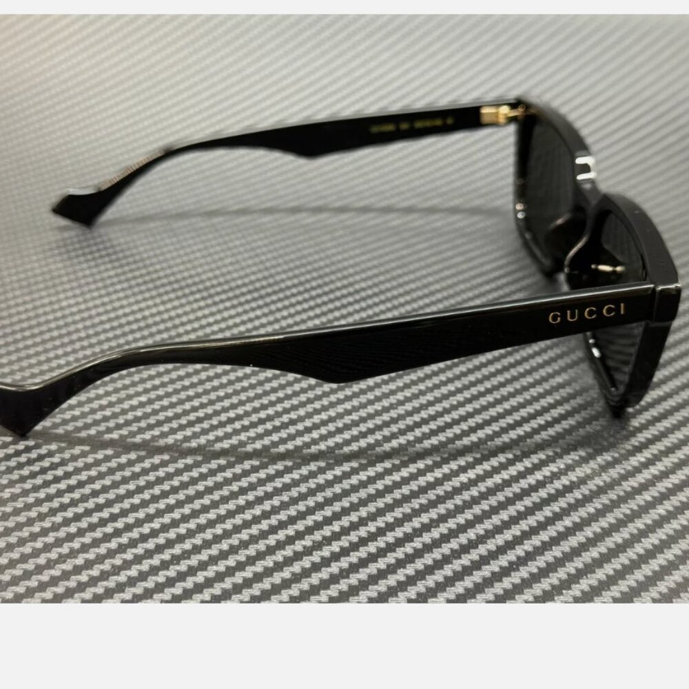 Gucci Black Dark Men's 55mm Sunglasses - Picture 4 of 5